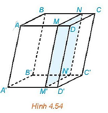 Cho hình hộp \(ABCD \cdot {A^\prime }{B^\prime }{C^\prime }{D^\ (ảnh 1)