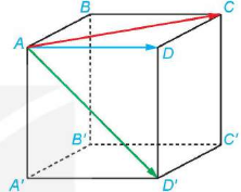 Hai véc tơ \(\overrightarrow {AC} ,\overrightarrow {AD} \) có giá cùng nằm trong mặt phẳng \(\left( {ABCD} \right)\).   (ảnh 1)