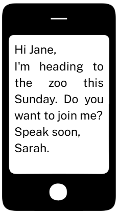 What does Sarah say? (ảnh 1)