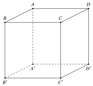 Phần II. Câu trắc nghiệm đúng sai. Trong mỗi ý a), b), c), d) ở mỗi câu, chọn đúng hoặc sai.  Trong không gian với hệ tọa độ Oxyz, cho hình hộp ABCD.A'B'C'D' biết rằng các điểm có to (ảnh 1)