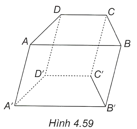 Cho hình lăng trụ tứ giác \(ABCD \cdot {A^\prime }{B^\prime }{C^\prime }{D^\prime }\) có đáy \(ABCD\) là hình thang. Chứng minh rằng đáy \({A^\prime }{B^\prime }{C^\prime }{D^\prime }\)  là hình thang. (ảnh 1)