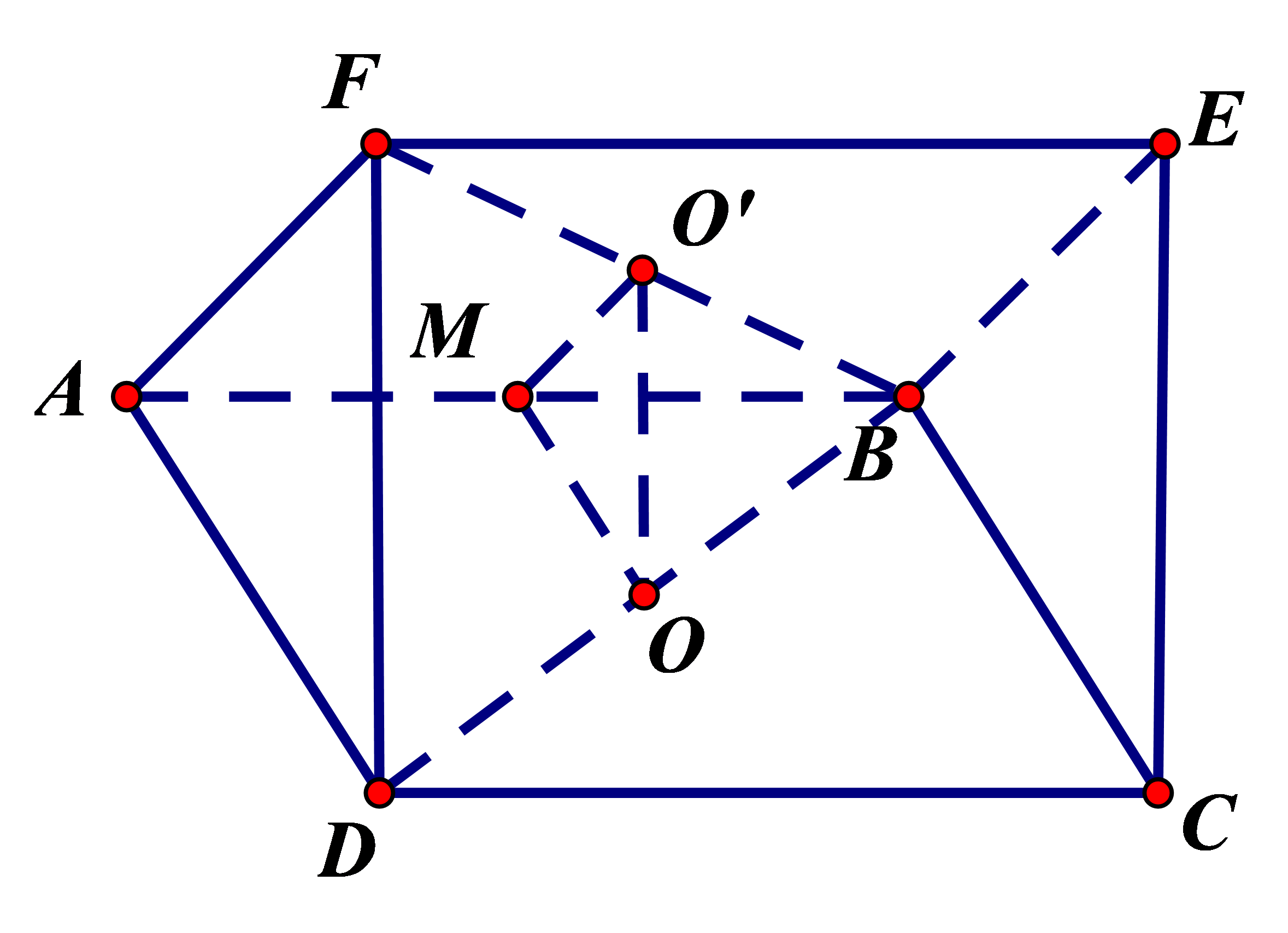 Xét hai mặt phẳng \(\left( {ADF} \ri (ảnh 1)