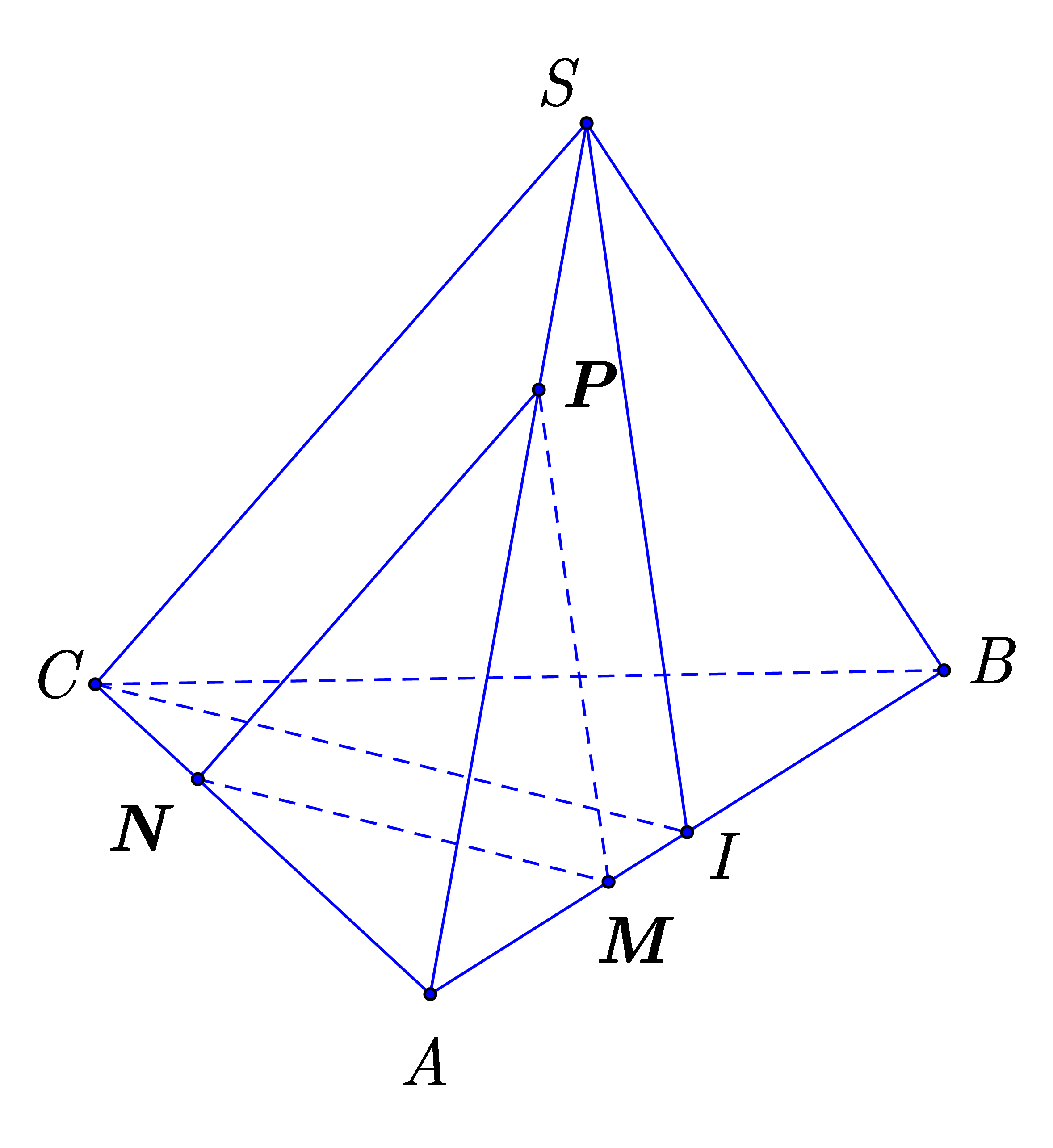 Suy ra \(MP = MN \ne NP\) (do \(SC \ne CI\)). (ảnh 1)