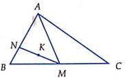 \( \Leftrightarrow 6M là trung điểm AB nên \(\ove (ảnh 1)
