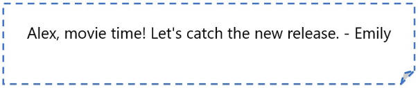 What activity does Emily suggest to Alex? (ảnh 1)