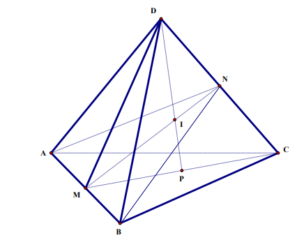Cho hình tứ diện đều \(ABCD\) c (ảnh 1)
