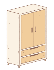 c_ _ _ _ _ _cabinet: cái tủ (ảnh 1)