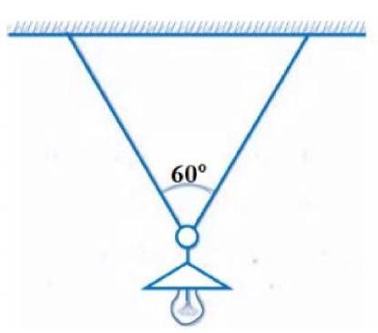 Người ta treo một bóng đèn có khối lượng \(m = 1 (ảnh 1)