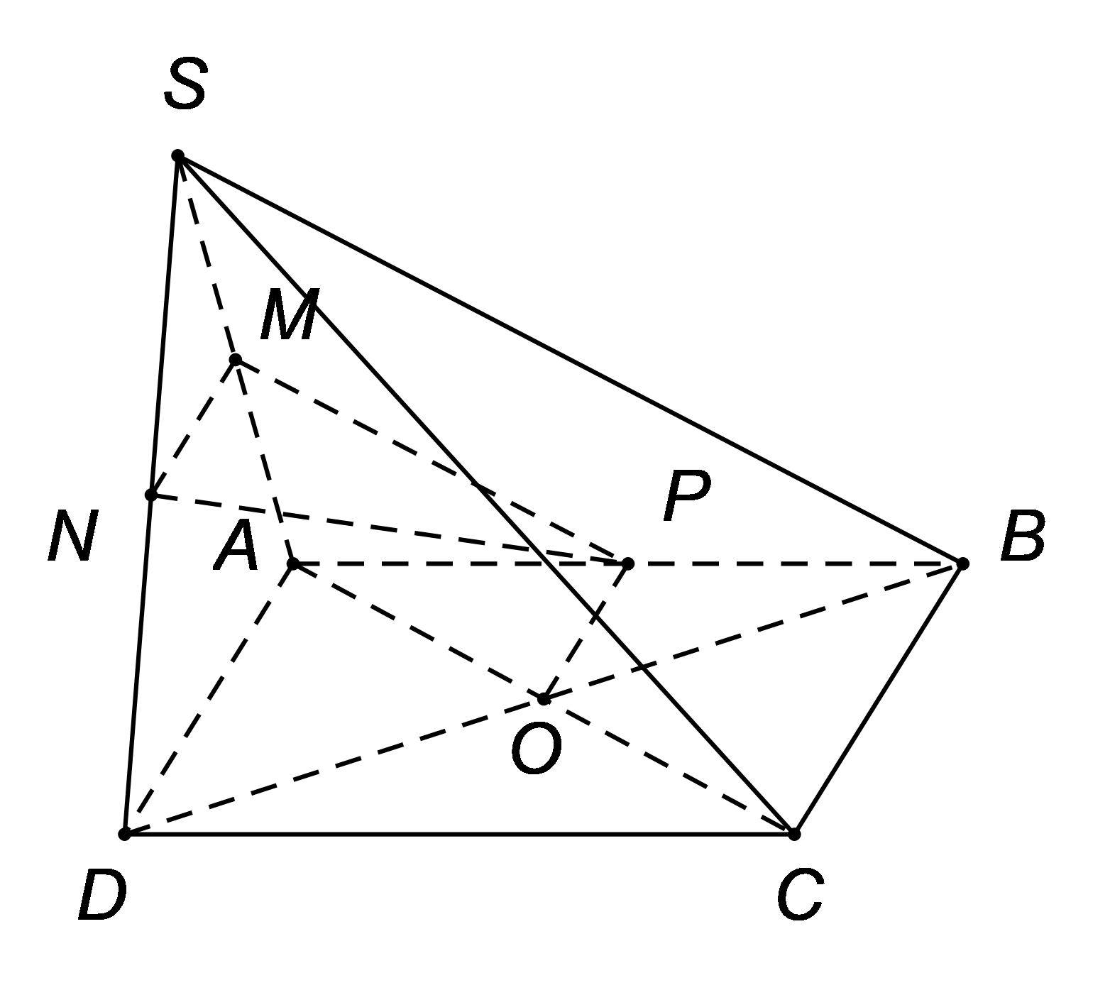 Lại có \[MP\]\({\rm{//}}\)\[SB,\,\,\,OP\]\({\rm (ảnh 1)