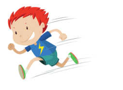 Look and choose the correct answer.    A. jumping B. running C. eating (ảnh 1)