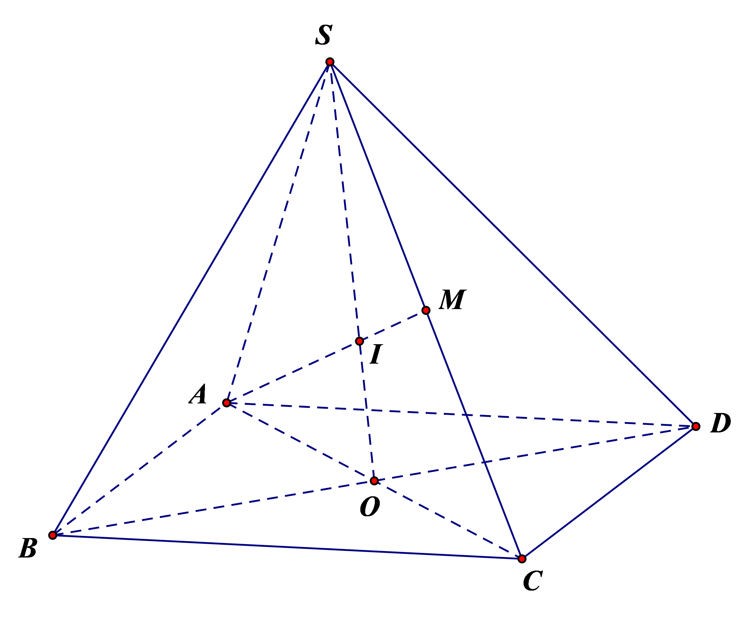 Cho hình chóp \(S.ABCD\) có đáy \(ABCD (ảnh 1)