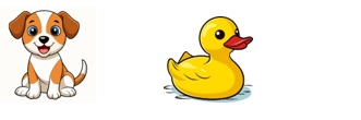 Read and choose the correct answer. “a duck and a dog” (ảnh 1)