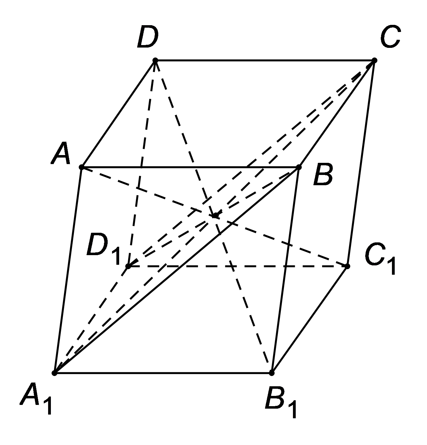 Cho hình hộp \[ABCD.{A_1}{B_1}{C_1}{D_1}.\] Các mệnh đề sau đúng hay sai? (ảnh 1)