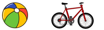 Read and choose the correct answer. “a ball and a bike” (ảnh 1)