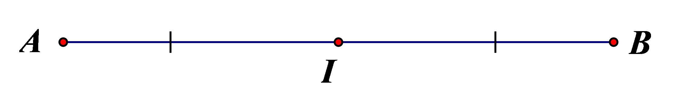 Điều kiện cần và đủ để \(I\) là trung điểm của \(AB\) là \(\overrightarrow {IA}  + \overrightarrow {IB}  = \overrightarrow 0  \Leftrightarrow \overrightarrow {IA}  =  - \overrightarrow {IB} \). Chọn A. (ảnh 1)
