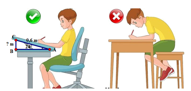 Tư thế ngồi học được xem là đúng khi khoảng cách từ m (ảnh 1)