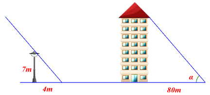 Hỏi tòa nhà đó cao bao nhiêu tầng, biết rằng mỗi tầng cao \[2\,\,{\rm{m}}?\] (ảnh 1)