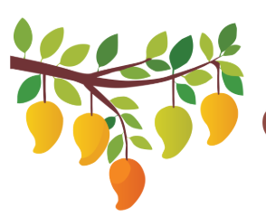 Look and choose the correct answer.  There are five __________.  A. apples B. mangoes C. fish (ảnh 1)