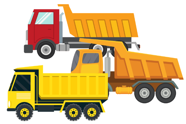 Look and choose the correct answer.  There are three ___________.  A. cups B. trucks C. ducks (ảnh 1)