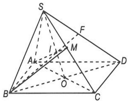 Cho hình chóp \(S.ABCD\) có đáy là (ảnh 1)