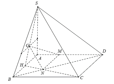 Cho hình chóp \[S.ABCD\] có cạn (ảnh 1)