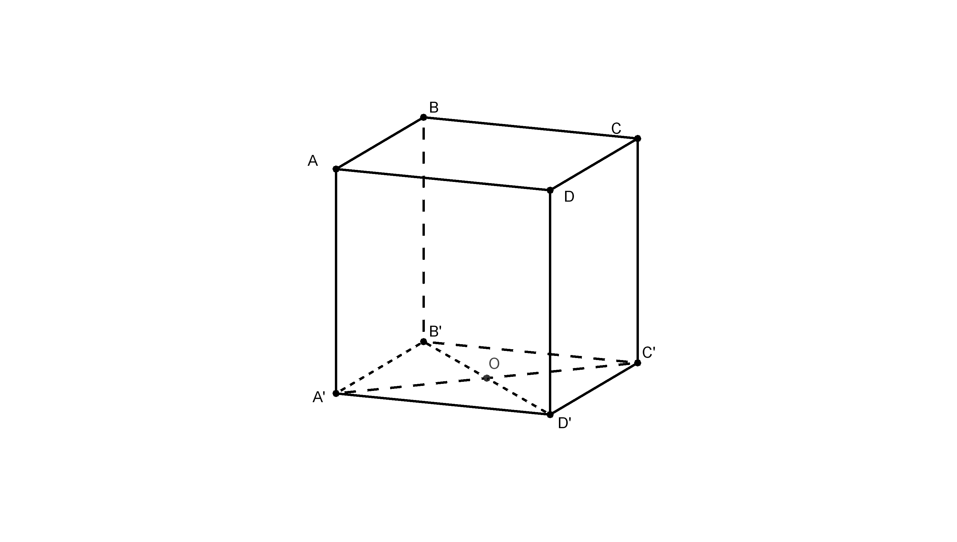 Chọn D  Gọi \(A'C' \cap B'D' = {\rm{\{ }}O'{\rm (ảnh 1)