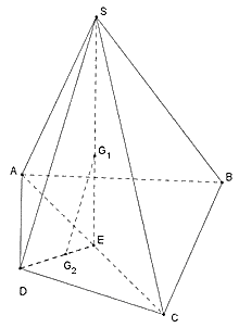 Chọn C   Gọi\(E\) làtrungđiểmcủa\(AC\).Trong\(mp(SED)\),tacó:\(\frac{{E{G_1}}}{{ES}} = \frac{{E{G_2}}}{{ED}} = \frac{1}{3}\),suyra\({G_1}{G_2}//{\kern 1pt} SD\). (ảnh 1)