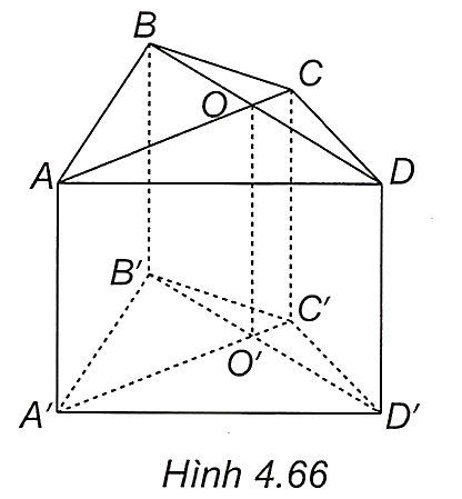 Cho hình lăng trụ tứ giác \(ABCD \cdot {A^\prime }{ (ảnh 1)