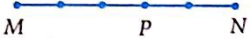 Trên đường thẳng MN lấy điểm P sao cho \(\overrightarrow {MN}  =  - 3\overrightarrow {MP} \). Hình vẽ nào sau đây xác định đúng vị trí điểm M. A.   B.   C.   D.   (ảnh 1)