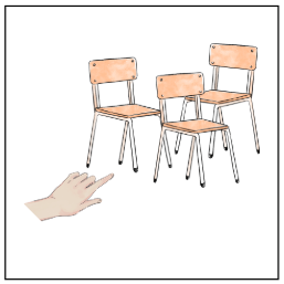 Task 4. Look at pictures and choose the correct answer. There is one example. (ảnh 1)