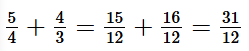Tính 5/4 + 4/3 abcvnm (ảnh 1)