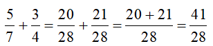 Tính 5/7 + 3/4 dfghj (ảnh 1)