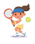Look, read and choose the correct sentences. A. She is playing tennis. B. She is playing volleyball. C. She is playing football. (ảnh 1)