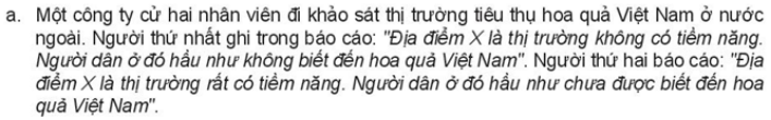 Em có nhận xét gì về việc làm của các chủ thể trong những trường hợp sau? (ảnh 1)