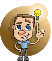 A cartoon of a person pointing at a light bulb

AI-generated content may be incorrect.