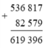 Tính 536817 + (ảnh 1)