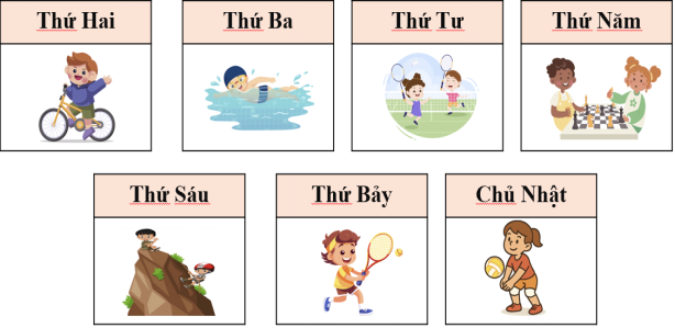 Ngày thứ mấy bạn nhỏ chơi cầu lông?  (ảnh 1)