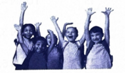 A group of children raising their hands
AI-generated content may be incorrect.