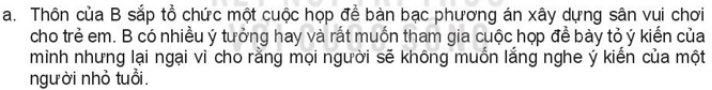 Dựa vào quy định của Hiến pháp năm 2013, em hãy đưa ra lời khuyên để giúp B có những ứng xử phù hợp và đúng pháp luật.  Dựa vào quy định của Hiến pháp năm 2013, em hãy đưa ra lời khuyên để giúp N. (ảnh 1)