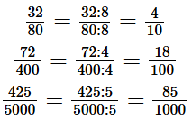 Chuyển các phân số sau thành phân số thập phân (theo mẫu) 32/80; 72/400; 425/5000 (ảnh 1)
