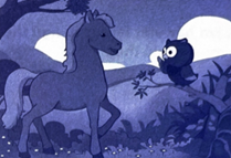A cartoon of a horse and a owl

AI-generated content may be incorrect.