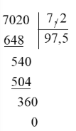 Đặt tính rồi tính 702 : 7,2 (ảnh 1)