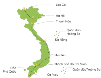 Bác Minh là người vận chuyển hàng hóa từ Bắc  vào Nam, mỗi ngày bác đi 1 địa điểm. Biết thứ Hai bác ở Lào Cai, vậy Thứ Sáu bác Minh đến địa điểm nào? (ảnh 1)