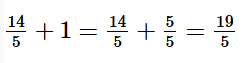 Tính 14/5 + 1 adfgh ghkl (ảnh 1)