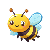 A cartoon bee with wings

AI-generated content may be incorrect.
