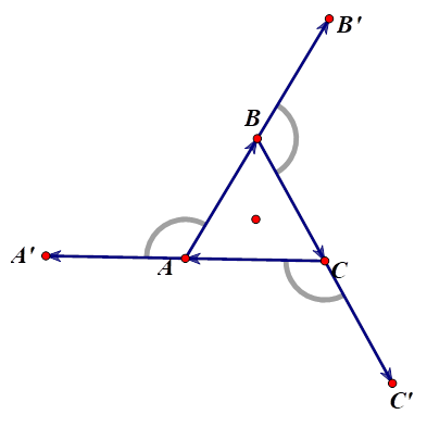 Cho tam giác đều ABC. Tính P = cos ( vectoAB ,vectoBC) + cos (vectoBC ,vectoCA) +cos (vectoCA ,vectoAB) (ảnh 1)