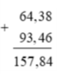 Tính 64,38 +  (ảnh 1)