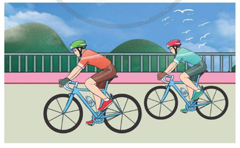 A couple of men riding bicycles

AI-generated content may be incorrect.