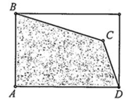 Diện tích mảnh đất ABCD bằng bao nhiêu mét vuông (làm tròn kết quả đến hàng đơn vị). (ảnh 1)