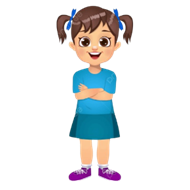 A cartoon of a child with her arms crossed

AI-generated content may be incorrect.